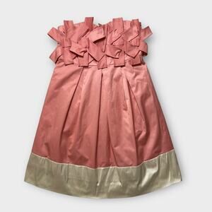 Fumblin’ Foe Pink Coquette‎ Cocktail Party Strapless Taffeta Mini Dress Size S